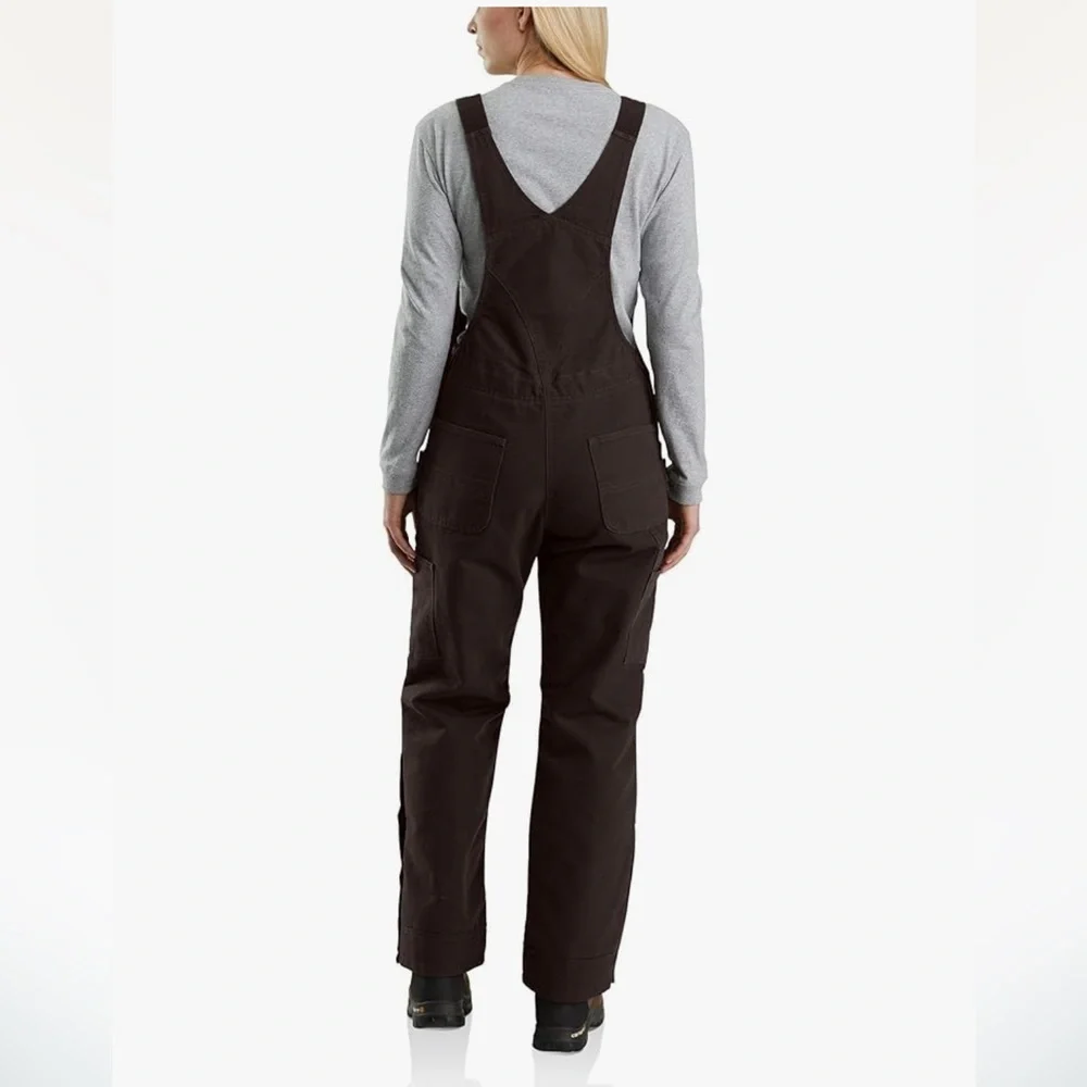 Carhartt Women's Dark Brown Overalls - Picture 3 of 4